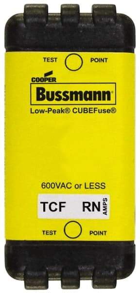 Cooper Bussmann - 300 VDC & 600 VAC, 6 Amp, Time Delay General Purpose Fuse - Plug-in Mount, 47.75mm OAL, 100 at DC, 200 (CSA RMS), 300 (UL RMS) kA Rating - Top Tool & Supply