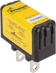 Cooper Bussmann - 300 VDC & 600 VAC, 25 Amp, Time Delay General Purpose Fuse - Plug-in Mount, 47.75mm OAL, 100 at DC, 200 (CSA RMS), 300 (UL RMS) kA Rating - Top Tool & Supply