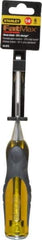 Stanley - 9" OAL x 1/4" Blade Width Wood Chisel - 1/4" Tip, Acetate & Rubber Grip Handle - Top Tool & Supply