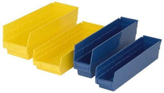 Quantum Storage - 50 Lb. Load Capacity, 23-5/8" Deep, Red Polypropylene Hopper Shelf Bin - 6" High x 6-5/8" Wide x 23-5/8" Long - Top Tool & Supply