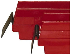 Quantum Storage - 4" Wide x 2.3" High, Black Bin Label Holder - Use with Quantum Storage Systems - Shelf Bin - Top Tool & Supply