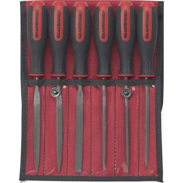 GEARWRENCH - File Sets File Set Type: American File Types Included: Flat; Half Round; Knife; Round; Square; Triangle - Top Tool & Supply