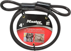 Master Lock - 4' Long Heavy Duty Cable - 3/8" Diam - Top Tool & Supply