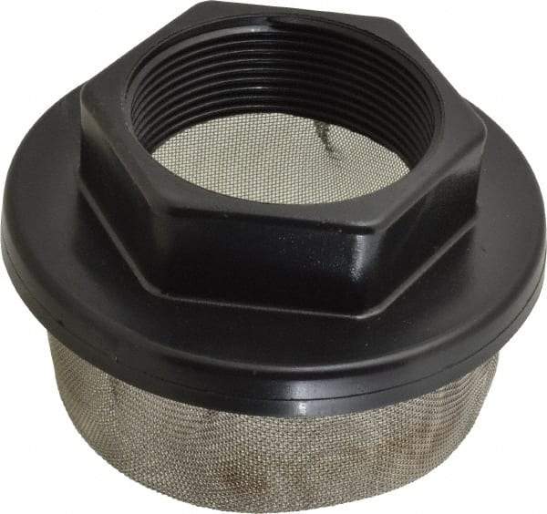 Flow Ezy Filters - 30 Mesh, 189 LPM, 50 GPM, 4.2" Diam, Female Pipe Mounted Suction Screen Strainer - 2 Port NPT, 2.6" Long - Top Tool & Supply