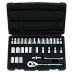 STANLEY® 1/4" Drive 30 Piece Fractional & Metric Socket Set – 6 & 12 Point - Top Tool & Supply