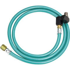 Dynabrade - 8mm ID x 12.7mm OD 5' Long Hose - Male/Male Ends, 90 Working psi, 1/4" Fitting, Green - Top Tool & Supply