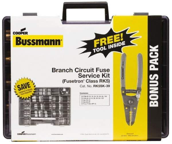 Cooper Bussmann - RK5 Class, 250/600 VAC/VDC, Fuse Service Kit - 100 Amps - Top Tool & Supply