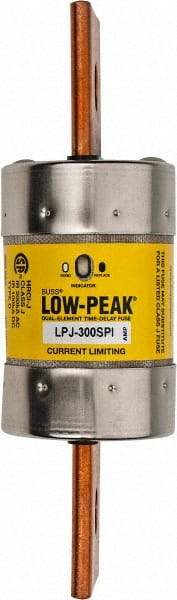 Cooper Bussmann - 300 VDC, 600 VAC, 300 Amp, Time Delay General Purpose Fuse - Bolt-on Mount, 7-1/8" OAL, 100 at DC, 300 at AC (RMS) kA Rating, 2" Diam - Top Tool & Supply