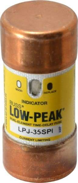 Cooper Bussmann - 300 VDC, 600 VAC, 35 Amp, Time Delay General Purpose Fuse - Fuse Holder Mount, 2-3/8" OAL, 100 at DC, 300 at AC (RMS) kA Rating, 1-1/16" Diam - Top Tool & Supply