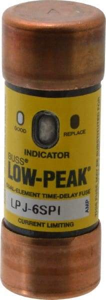 Cooper Bussmann - 300 VDC, 600 VAC, 6 Amp, Time Delay General Purpose Fuse - Fuse Holder Mount, 2-1/4" OAL, 100 at DC, 300 at AC (RMS) kA Rating, 13/16" Diam - Top Tool & Supply