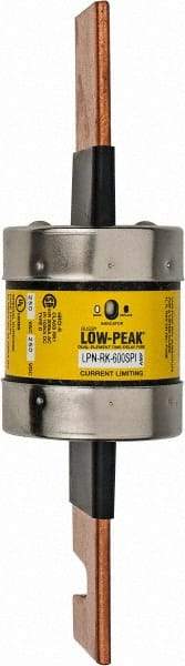 Cooper Bussmann - 250 VAC/VDC, 600 Amp, Time Delay General Purpose Fuse - Bolt-on Mount, 10-3/8" OAL, 100 at DC, 300 at AC (RMS) kA Rating, 2-7/8" Diam - Top Tool & Supply