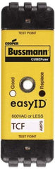 Cooper Bussmann - 300 VDC, 600 VAC, 90 Amp, Time Delay General Purpose Fuse - Plug-in Mount, 76.45mm OAL, 100 at DC, 200 (CSA RMS), 300 (UL RMS) kA Rating - Top Tool & Supply