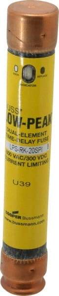 Cooper Bussmann - 300 VDC, 600 VAC, 20 Amp, Time Delay General Purpose Fuse - Fuse Holder Mount, 127mm OAL, 100 at DC, 300 at AC (RMS) kA Rating, 13/16" Diam - Top Tool & Supply