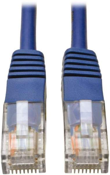 Tripp-Lite - Cat5e, 24 AWG, 8 Wires, 550 MHz, Unshielded Network & Ethernet Cable - Blue, PVC, 100' OAL - Top Tool & Supply