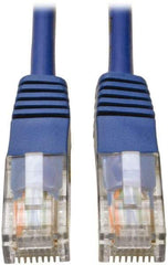 Tripp-Lite - Cat5e, 24 AWG, 8 Wires, 550 MHz, Unshielded Network & Ethernet Cable - Blue, PVC, 100' OAL - Top Tool & Supply