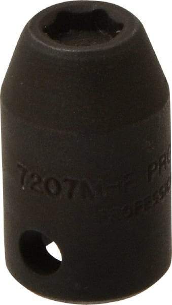 Proto - 3/8" Drive 7mm Standard Magnetic Impact Socket - 6 Points, 1-3/32" OAL - Top Tool & Supply