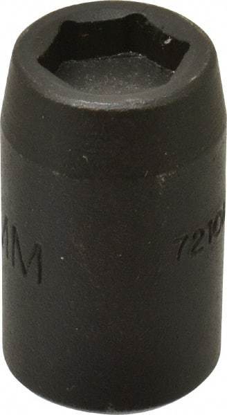 Proto - 3/8" Drive 10mm Standard Magnetic Impact Socket - 6 Points, 1-5/32" OAL - Top Tool & Supply