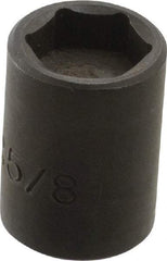 Proto - 3/8" Drive 5/8" Standard Magnetic Impact Socket - 6 Points, 1-7/32" OAL - Top Tool & Supply