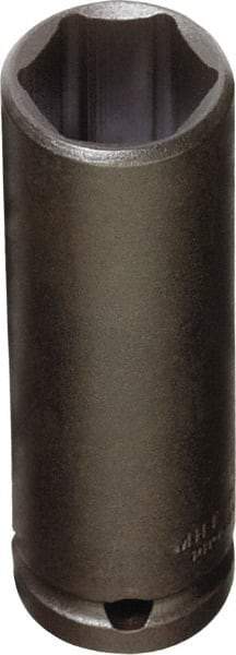 Proto - 3/8" Drive 11/32" Deep Thin Wall Impact Socket - 6 Points, 2" OAL - Top Tool & Supply