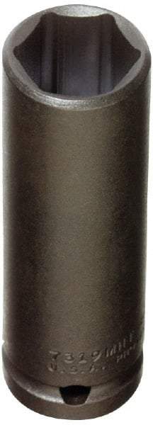 Proto - 1/2" Drive 15mm Deep Thin Wall Impact Socket - 6 Points, 3-1/4" OAL - Top Tool & Supply