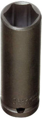 Proto - 1/2" Drive 12mm Deep Thin Wall Impact Socket - 6 Points, 3-1/4" OAL - Top Tool & Supply