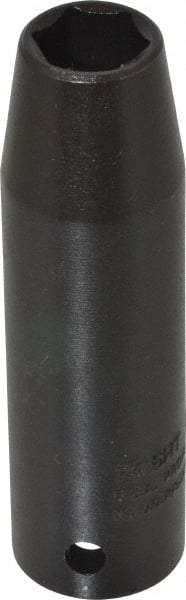 Proto - 1/2" Drive 1/2" Deep Thin Wall Impact Socket - 6 Points, 3-1/4" OAL - Top Tool & Supply