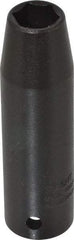 Proto - 1/2" Drive 1/2" Deep Thin Wall Impact Socket - 6 Points, 3-1/4" OAL - Top Tool & Supply