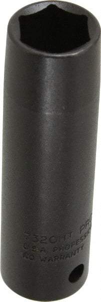 Proto - 1/2" Drive 5/8" Deep Thin Wall Impact Socket - 6 Points, 3-1/4" OAL - Top Tool & Supply