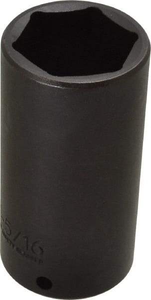 Proto - 1/2" Drive 1-5/16" Deep Thin Wall Impact Socket - 6 Points, 3-1/2" OAL - Top Tool & Supply