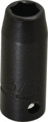 Proto - 3/8" Drive 3/8" Deep Thin Wall Impact Socket - 6 Points, 1-3/4" OAL - Top Tool & Supply