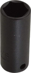 Proto - 3/8" Drive 5/8" Deep Thin Wall Impact Socket - 6 Points, 2-1/8" OAL - Top Tool & Supply