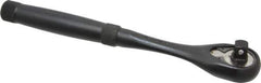 Proto - 3/8" Drive Pear Head Standard Ratchet - Black Oxide Finish, 8-1/2" OAL, 45 Gear Teeth, Standard Knurled Handle, Standard Head - Top Tool & Supply