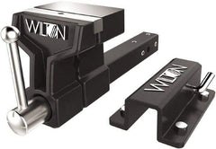 Wilton - 6" Jaw Width x 5-3/4" Jaw Opening Capacity, 5" Throat Depth, Bench & Pipe Combination Vise - 3/4 to 3" Pipe Capacity, Stationary Base, Bolt Down Attachment, Ductile Iron - Top Tool & Supply