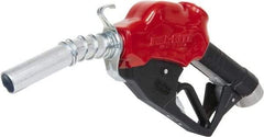 Tuthill - 30 GPM, Gasoline, Kerosene & Diesel Fuel 1" Auto Nozzle with Hook - 1" Inlet, 1" Outlet - Top Tool & Supply