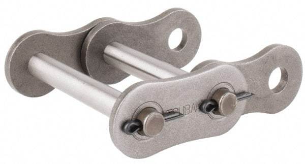 U.S. Tsubaki - 1-1/4" Pitch, ANSI 100-2, Cottered Roller Chain Connecting Link - For Use with Double Strand Chain - Top Tool & Supply