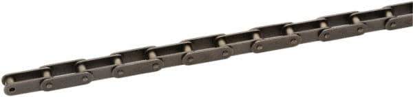 U.S. Tsubaki - 1-1/2" Pitch, ANSI C2060H, Double Pitch Roller Chain - Chain No. C2060H, 1,410 Lb. Capacity, 10 Ft. Long, 15/32" Roller Diam, 1/2" Roller Width - Top Tool & Supply