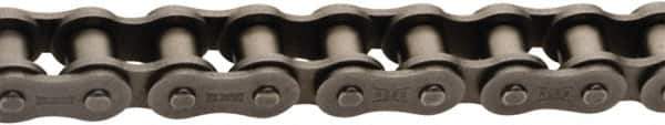 U.S. Tsubaki - 5/8" Pitch, ISO 10B, British Standard Roller Chain - Chain No. 10B, 5,840 Lb. Capacity, 10 Ft. Long, 0.4" Roller Diam, 0.38" Roller Width - Top Tool & Supply