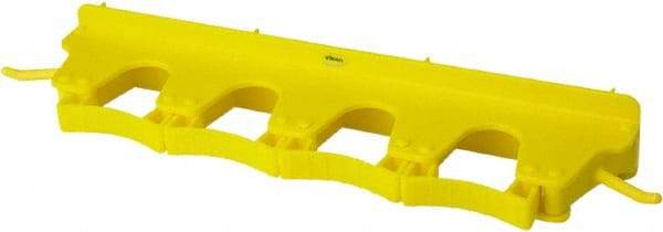 Vikan - 22 Lb Capacity, 3-5/32" Projection, Polypropylene/Rubber Wall Strip Organizer - 15-1/2" OAL - Top Tool & Supply