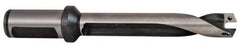 Allied Machine and Engineering - Series 14, 14 to 14.99mm Diam, 3/4" Diam Straight Shank with Flange, Straight Flute Spade Drill - 1-25/32" Max Depth, 2-55/64" Body Length, 4-55/64" OAL, Standard Length, Through Coolant - Top Tool & Supply