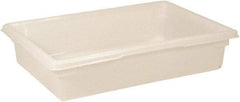 Rubbermaid - Rectangular, White Polyethylene Food Tote Box - 6" High x 18" Wide x 26" Long, with Snap-On Lid - Top Tool & Supply