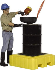 UltraTech - 62 Gal Sump, 800 Lb Capacity, 1 Drum, Polyethylene Spill Deck or Pallet - 40" Long x 40" Wide x 12" High, Liftable Fork, Low Profile, 1 Tank Drum Configuration - Top Tool & Supply