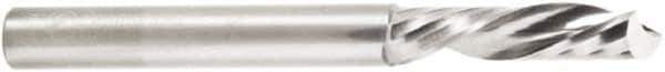 Amana Tool - 1/4" Cutting Diam x 1" Length of Cut, 1 Flute, Upcut Spiral Router Bit - Uncoated, Right Hand Cut, Solid Carbide, 2-1/2" OAL x 1/4" Shank Diam, 20° Helix Angle - Top Tool & Supply