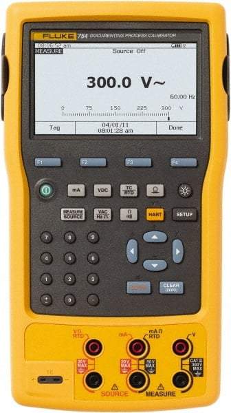 Fluke - 100 mA Measure, 22 mA Source, 10,000 Ohm, 50 kHz Calibrator - 300 VAC, 300 VDC, 3 Year Warranty - Top Tool & Supply