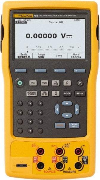 Fluke - 100 mA Measure, 22 mA Source, 10,000 Ohm, 50 kHz Calibrator - 300 VAC, 300 VDC, 3 Year Warranty - Top Tool & Supply