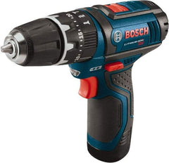 Bosch - 12 Volt 3/8" Keyless Chuck Cordless Hammer Drill - 0 to 19,500 BPM, 0 to 1,300 RPM, Reversible - Top Tool & Supply