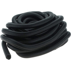 Value Collection - 1" Trade Size, 50' Long, Flexible Split Loom Conduit - Thermoplastic, 0.95" ID, Black - Top Tool & Supply