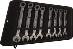 Wera - 8 Piece, 5/16" to 3/4", Combination Wrench Set - Inch Measurement Standard, Chrome Vanadium Finish, Comes in Canvas Tool Holster - Top Tool & Supply