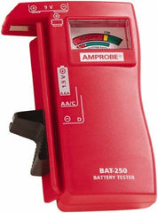 Amprobe - 0.9 VAC to 9 VAC, Battery Tester - Analog Display - Top Tool & Supply