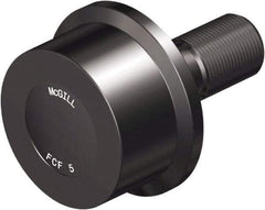 McGill - 2-3/4" Roller Diam x 1-11/16" Width, 1" Stud Diam x 2-1/4" Length, Flanged Load Roller - Steel, 1-1/2" Thread Length, 1-14 Thread, 3.94" OAL, 5,120 Lb Dynamic Cap, 3,120 Lb Static Cap - Top Tool & Supply