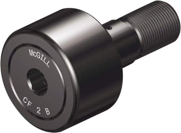 McGill - 1-3/4" Roller Diam x 1" Width, 3/4" Stud Diam x 1-3/4" Length, Sealed Stud Cam Follower with Hex - Steel, 7/8" Thread Length, 3/4-16 Thread, 2.78" OAL, 6,385 Lb Dynamic Cap, 7,920 Lb Static Cap - Top Tool & Supply